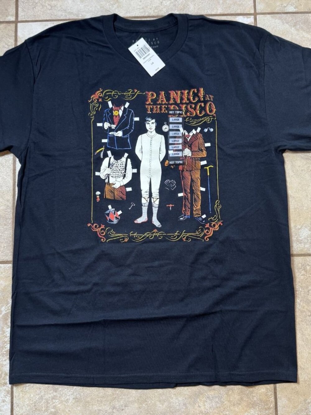 Panic! At The Disco Paper Doll T-Shirt LARGE New With Tags
